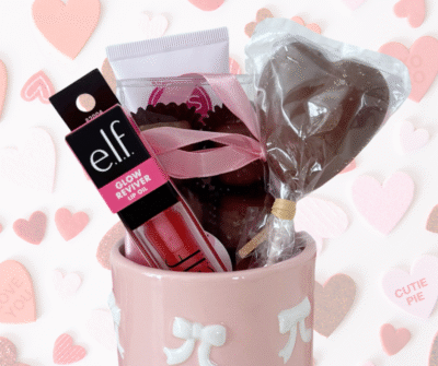 Erin House's mini BRRR basket for Valentine's Day