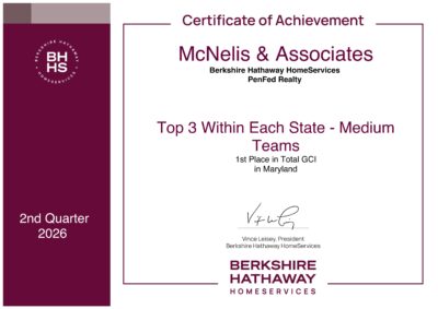First place GCI medium team maryland mcnelis and associates
